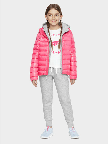 Kurtka dziecięca zimowa puchowa 4F HJL21-JKUDP001-53S