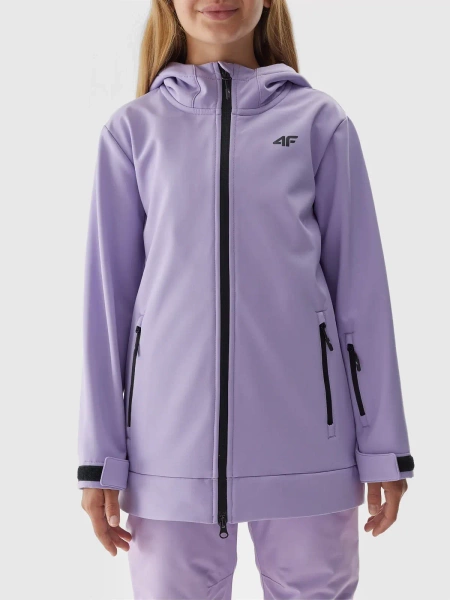 Kurtka dziecięca softshell  4F 4FJAW23TSOFF153-52S