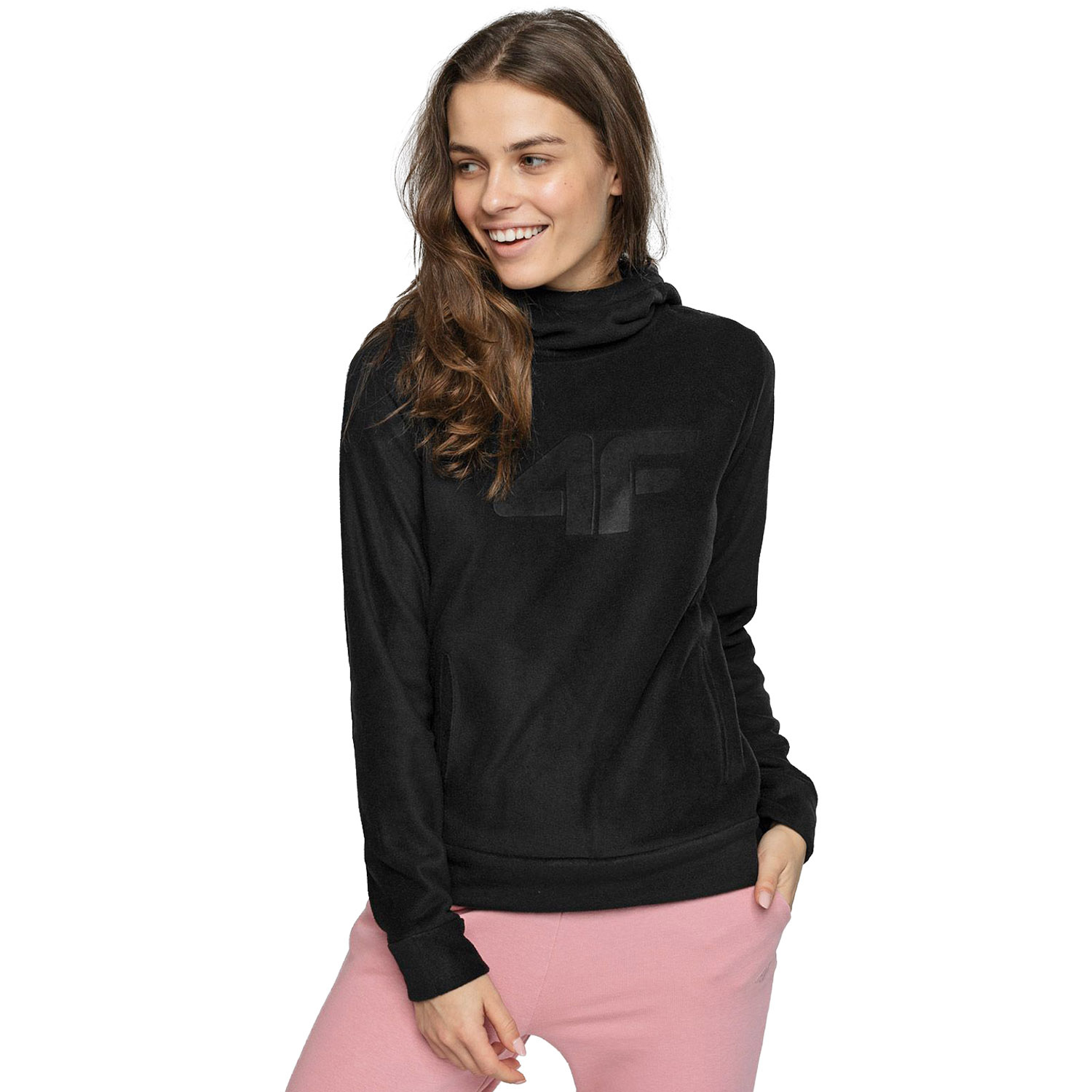 Bluza damska z kapturem polarowa 4F NOSH4-PLD352-20S