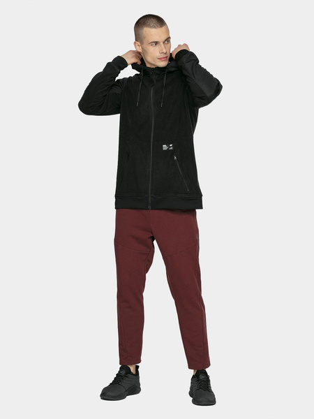 Bluza męska z kapturem rozpinana polarowa 4F H4Z21-BLM023-20S