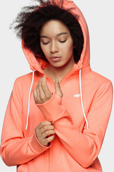 Bluza damska z kapturem rozpinana 4F NOSH4-BLD004-64M