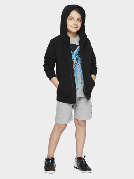 Bluza dziecięca z kapturem rozpinana 4F HJL21-JBLM001-20S