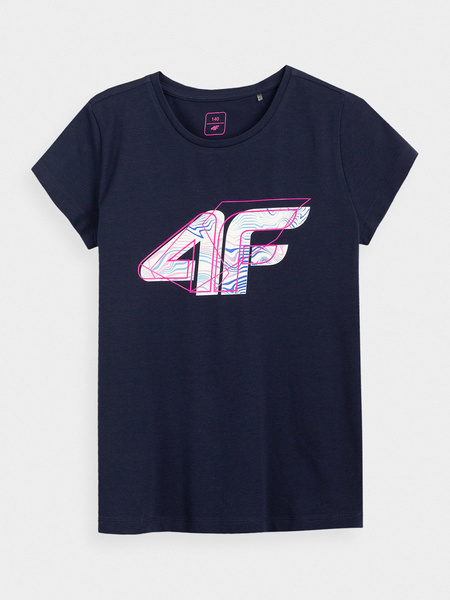 Koszulka dziecięca 4F HJL21-JTSD003-30S
