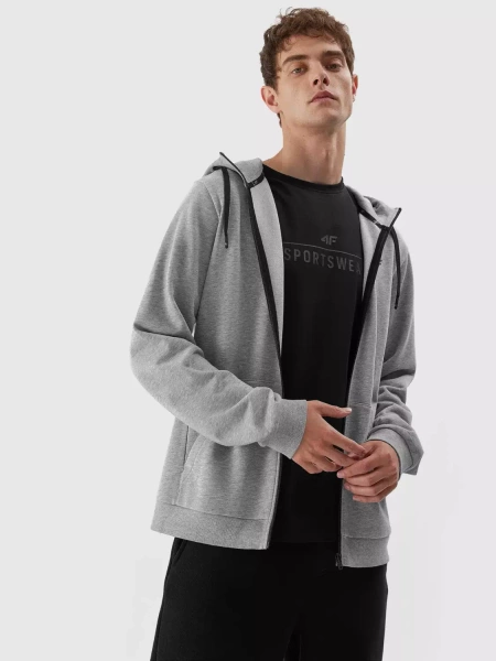 Bluza męska z kapturem rozpinana 4F 4FAW23TSWSM695-27M 
