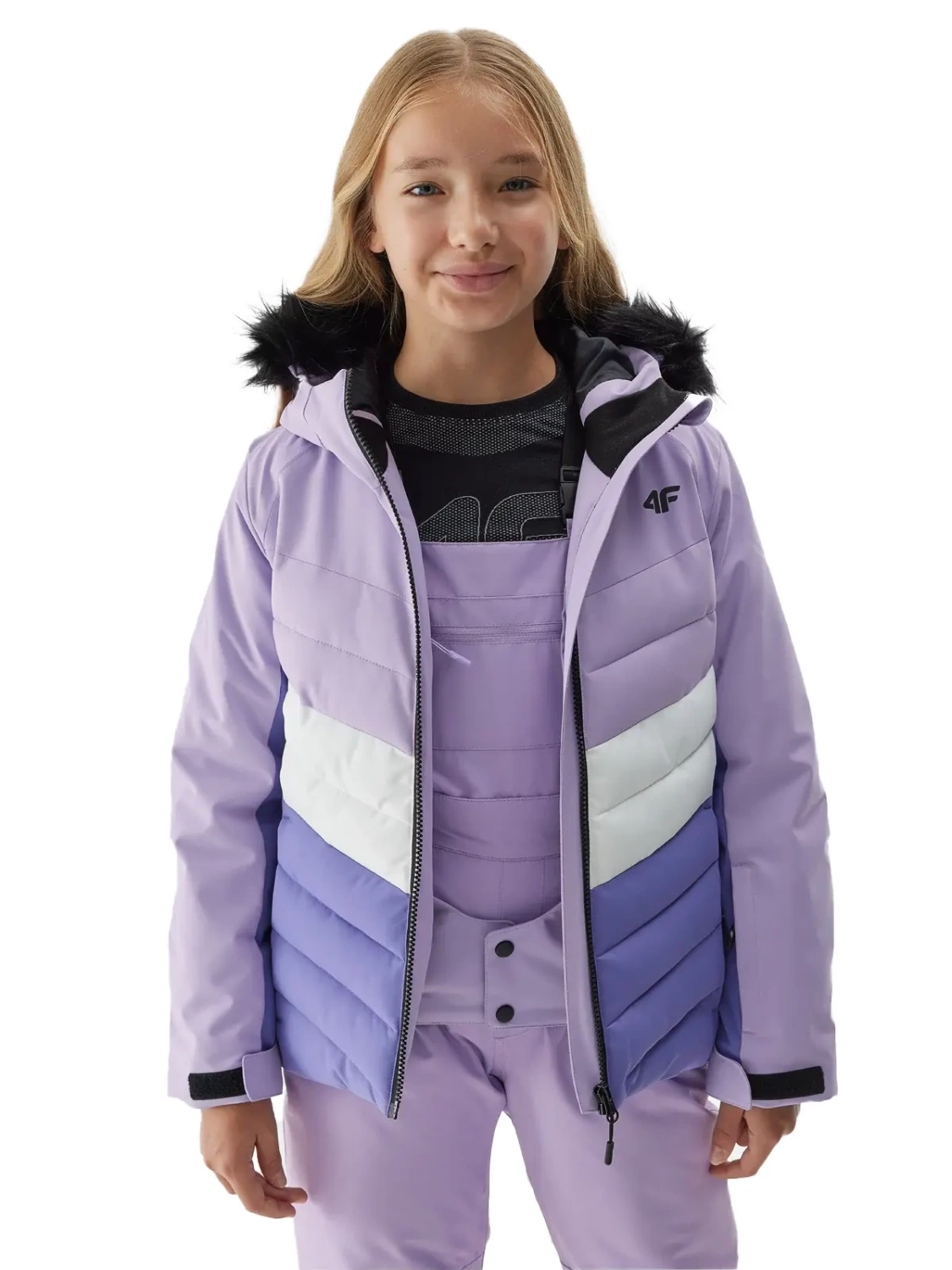 Kurtka dziecięca zimowa puchowa narciarska 4F 4FJAW23TTJAF296-52S