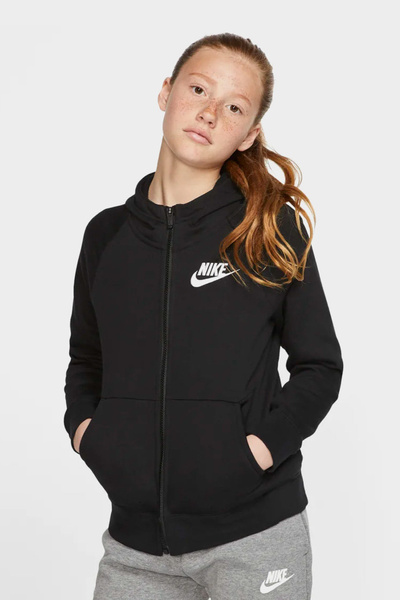 Bluza dziecięca z kapturem rozpinana NIKE NSW BV2712-010