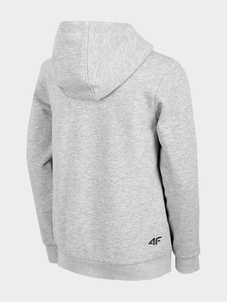 Bluza dziecięca z kapturem rozpinana 4F HJL22-JBLM001-25M