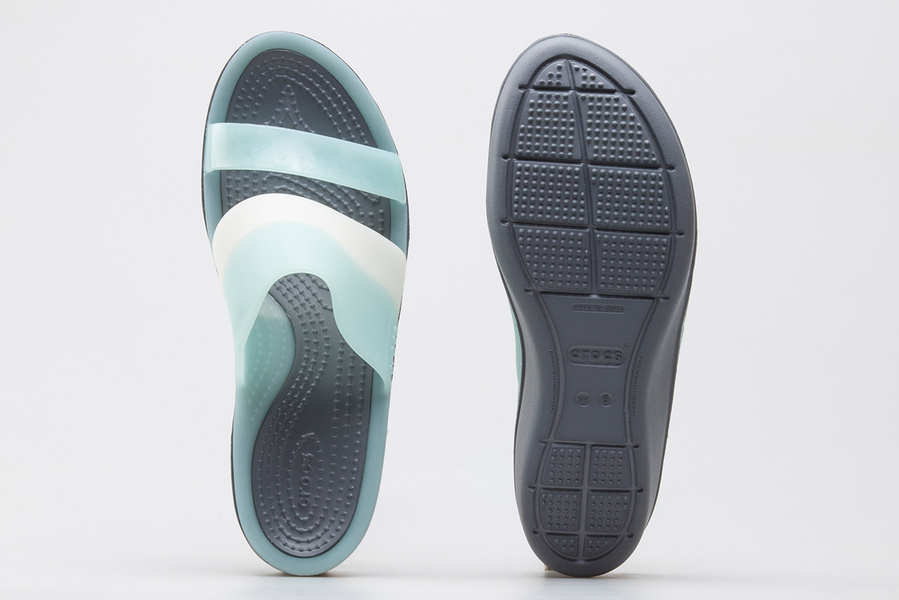 Sandały Crocs Colorblock Wedge W 200031-455