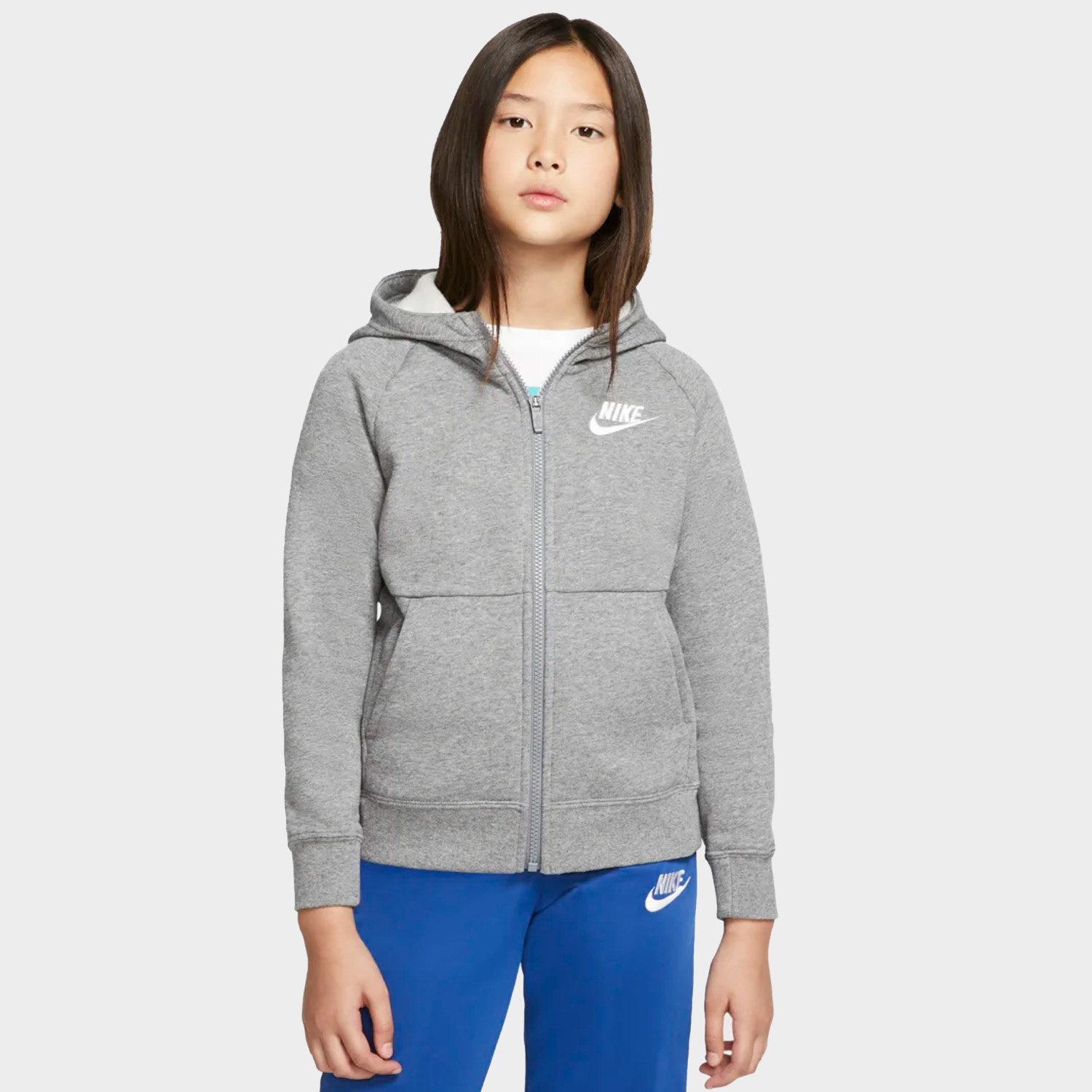 Bluza dziecięca z kapturem rozpinana NIKE NSW BV2712-091