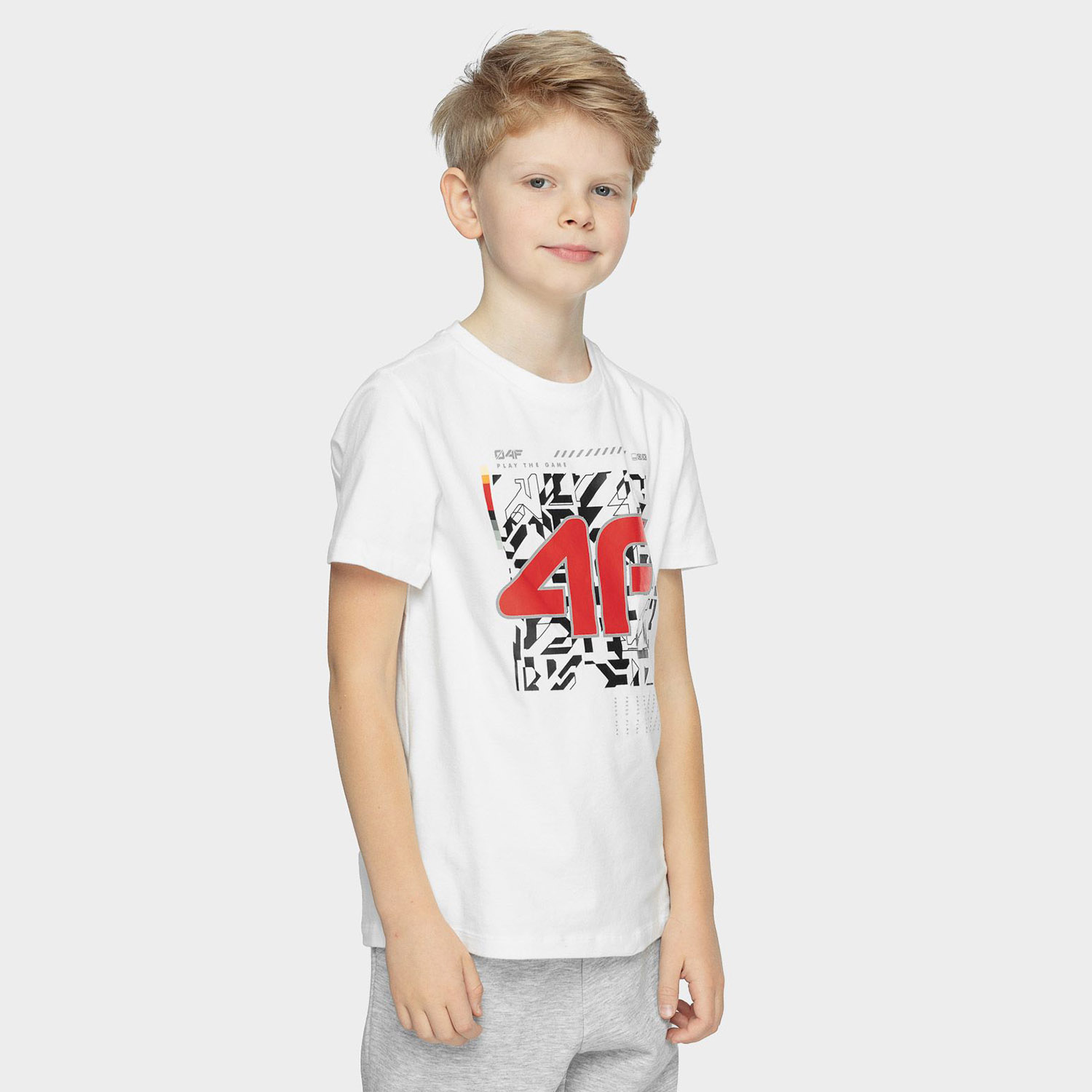 Koszulka dziecięca 4F HJZ21-JTSM008-10S