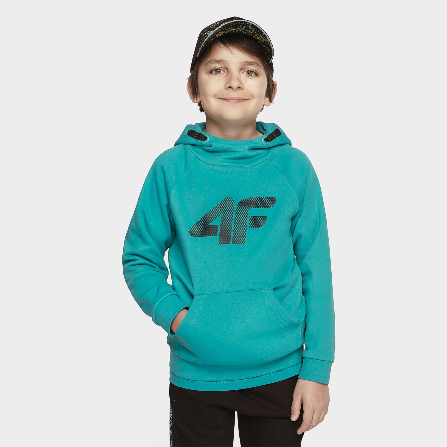 Bluza dziecięca z kapturem 4F HJL21-JBLM002-35S