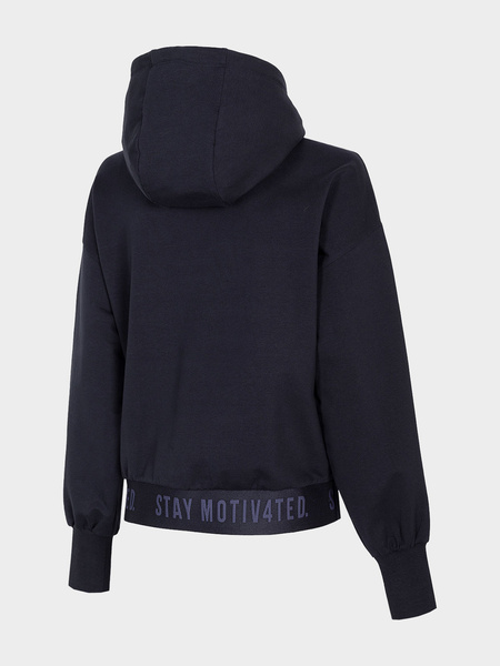 Bluza damska z kapturem rozpinana 4F H4L21-BLD015-31S