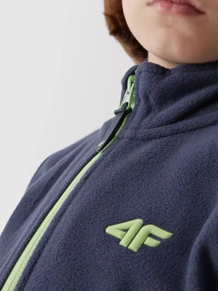 Bluza dziecięca rozpinana polarowa 4F 4FJAW23TFLEM105-31S 