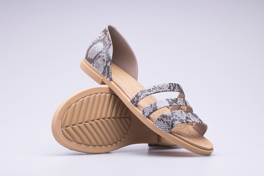 Sandały Crocs Tulum Open Flat W 206109-15W
