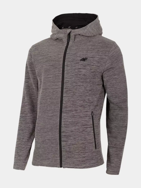 Bluza męska z kapturem rozpinana polarowa 4F H4Z22-PLM351-24M