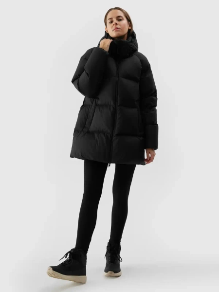 Kurtka damska zimowa puchowa 4F 4FWAW24TDJAF466-20S naturalny puch