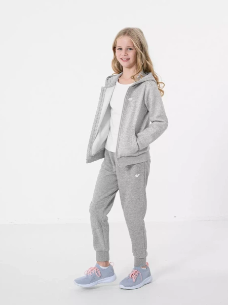Bluza dziecięca z kapturem rozpinana 4F HJZ22-JBLD001-25M