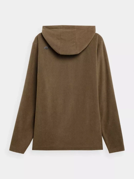 Bluza męska z kapturem rozpinana polarowa 4F 4FSS23TFLEM053-82S