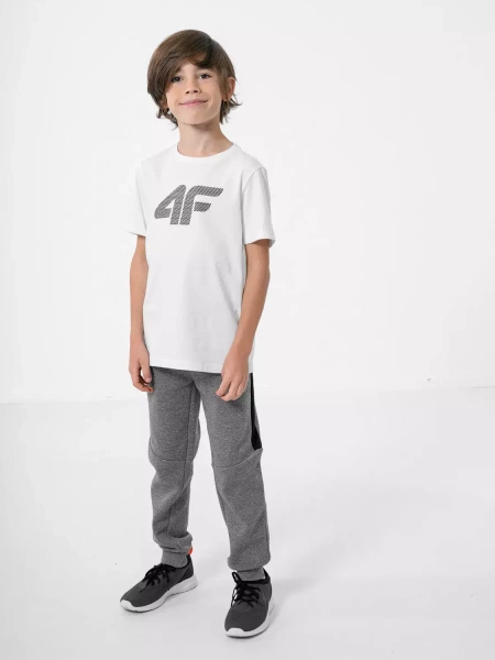 Koszulka dziecięca 4F HJZ22-JTSM002-10S