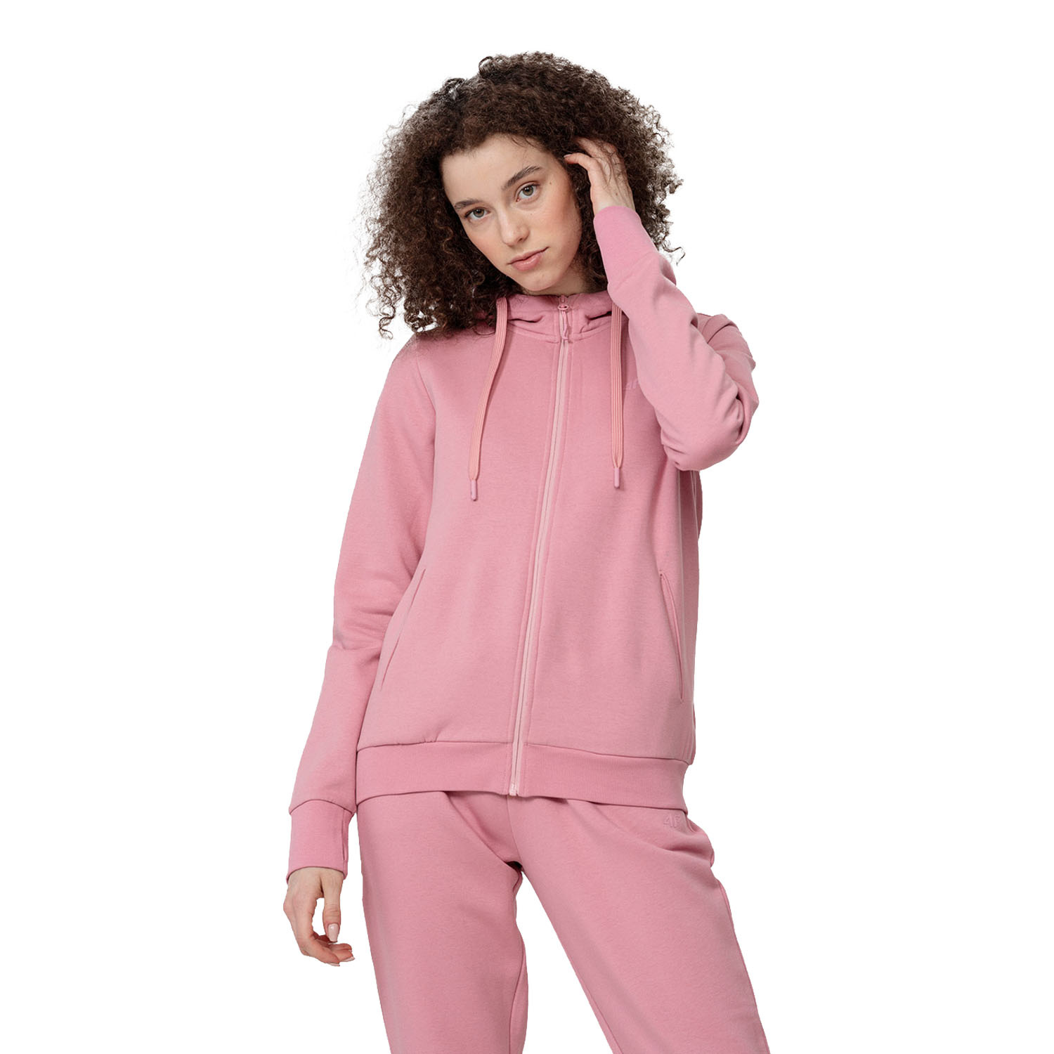 Bluza damska z kapturem rozpinana 4F H4L22-BLD353-56S