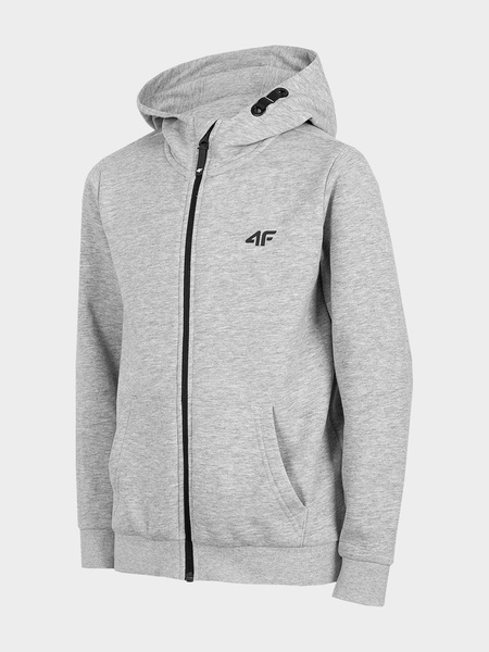 Bluza dziecięca z kapturem rozpinana 4F HJL22-JBLM001-25M