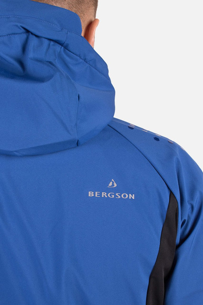 Kurtka męska softshell wiatroodporna BERGSON NORDIC SS BLUE