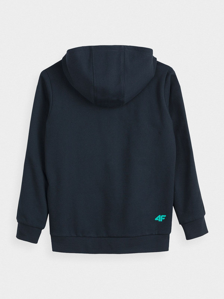 Bluza dziecięca z kapturem rozpinana 4F HJZ21-JBLM003B-31S