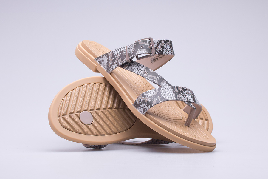 Sandały damskie Crocs Tulum Toe Post Sandal W 206108-15W