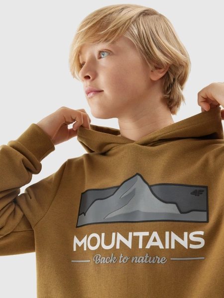 Bluza dziecięca z kapturem 4F 4FJAW23TSWSM634-74S