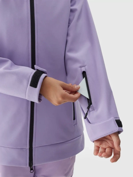 Kurtka dziecięca softshell  4F 4FJAW23TSOFF153-52S