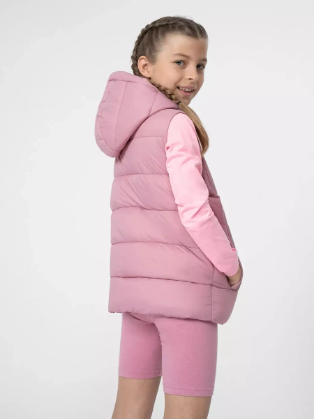 Kurtka dziecięca bezrękawnik 4F 4FJSS23TVJAF007-56S