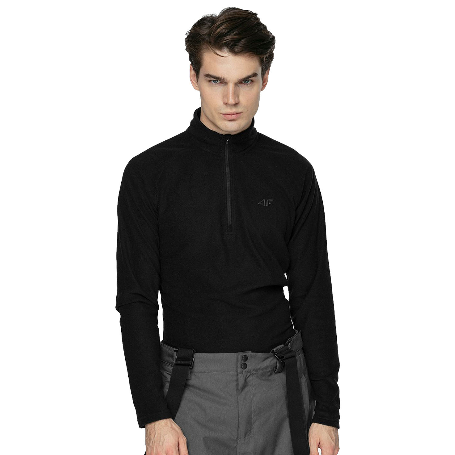 Bluza męska z kapturem rozpinana polarowa 4F H4Z21-BIMP030-20S