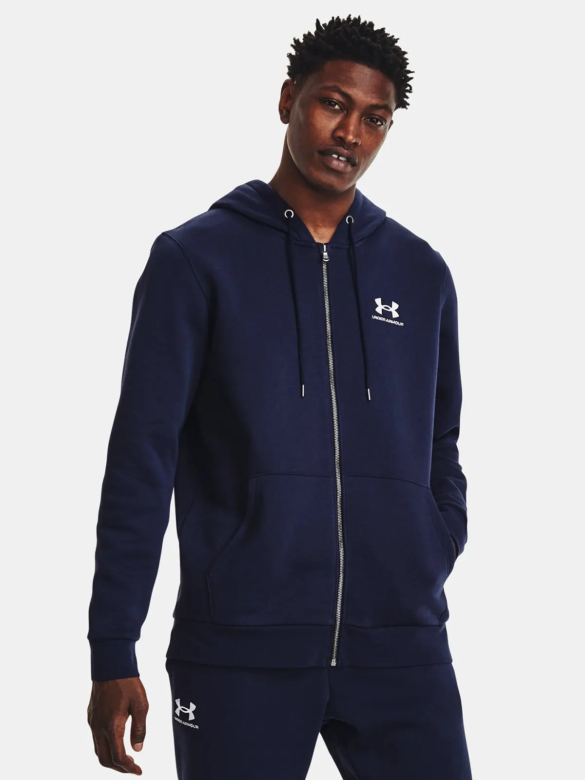 Bluza męska z kapturem rozpinana Under Armour 1373881-410 