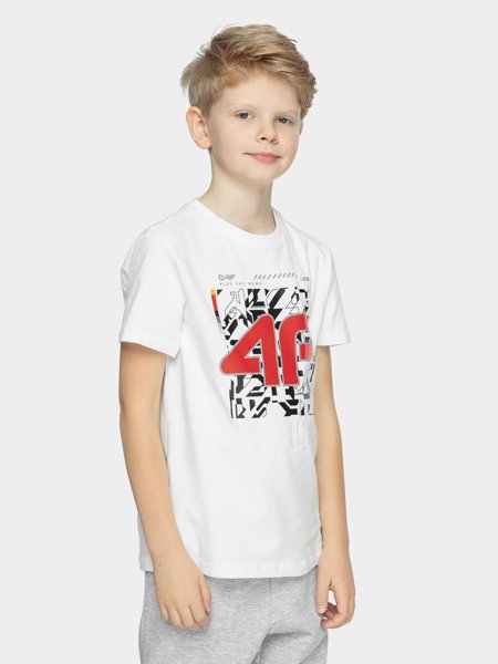 Koszulka dziecięca 4F HJZ21-JTSM008-10S