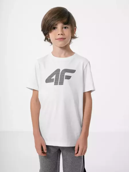 Koszulka dziecięca 4F HJZ22-JTSM002-10S